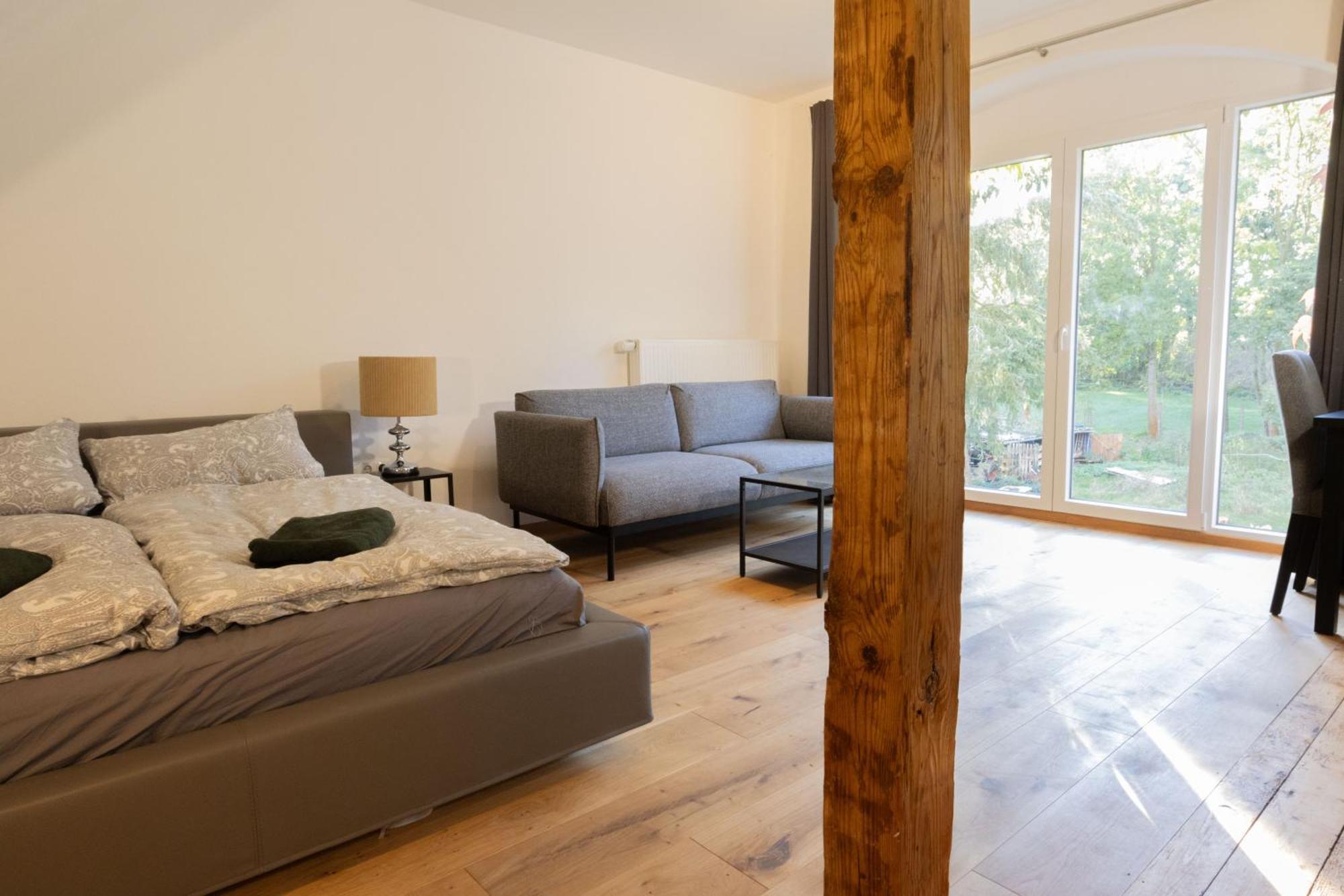 Loft Apartment Mit Grosser Badewanne A Mugeln Eksteriør bilde